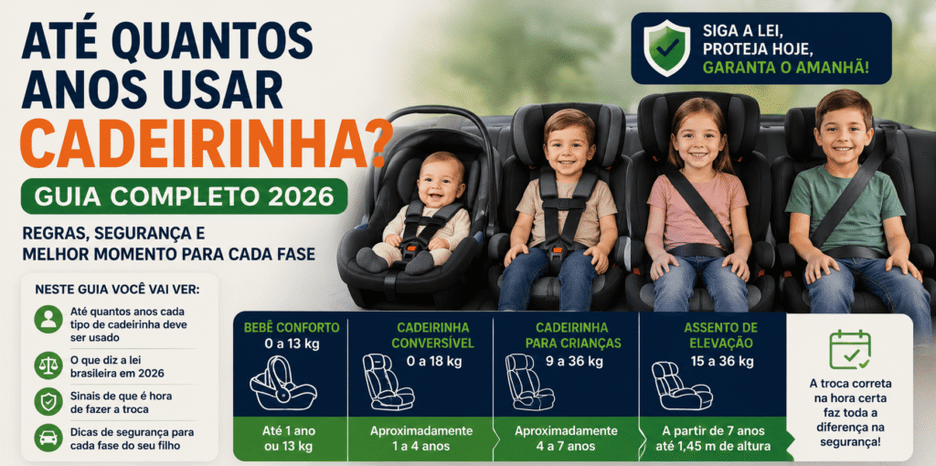 Até Quantos Anos Usar Cadeirinha?