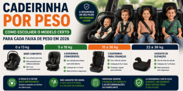 Cadeirinha por Peso: Como Escolher o Modelo Certo para Cada Faixa de Peso em 2026