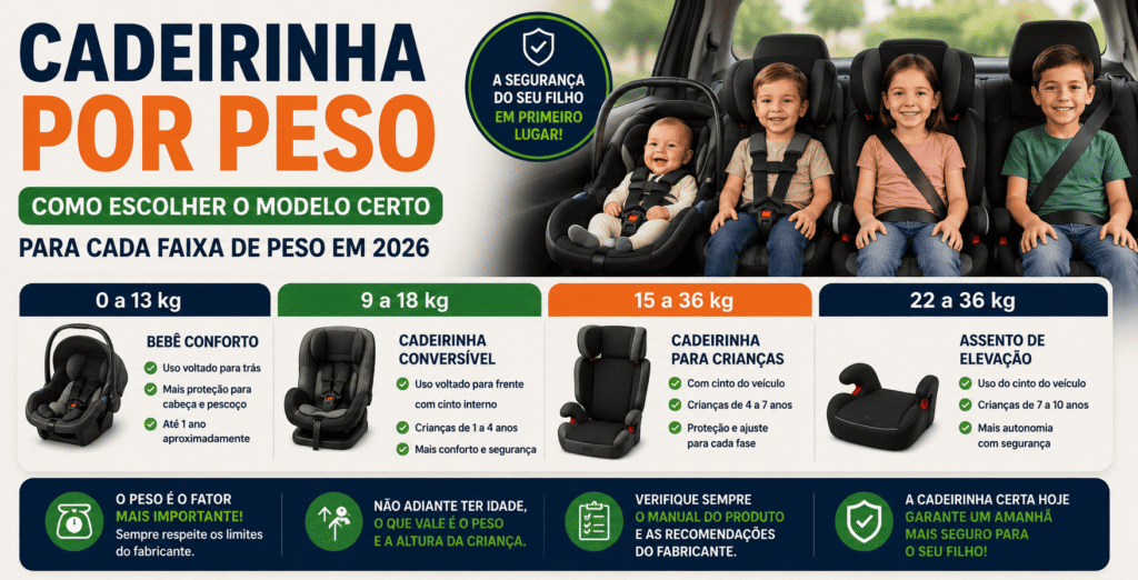 Cadeirinha por Peso 