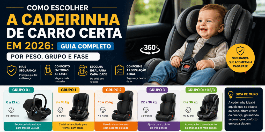 Como Escolher a Cadeirinha de Carro Certa em 2026