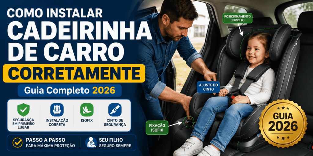 Como Instalar Cadeirinha de Carro Corretamente Guia Completo 2026