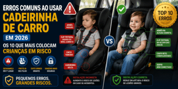 Erros Comuns ao Usar Cadeirinha de Carro em 2026: Os 10 Que Mais Colocam Crianças em Risco