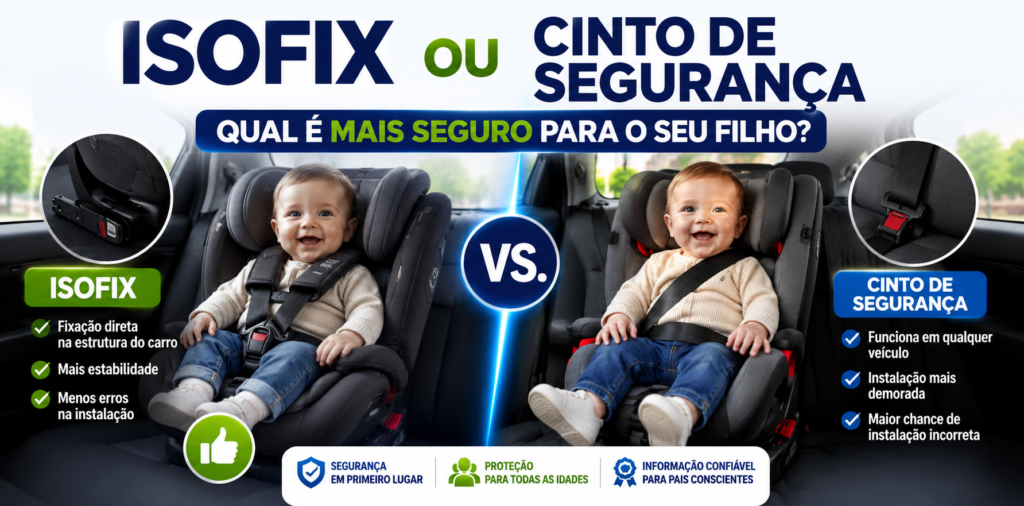 Isofix ou Cinto de Segurança