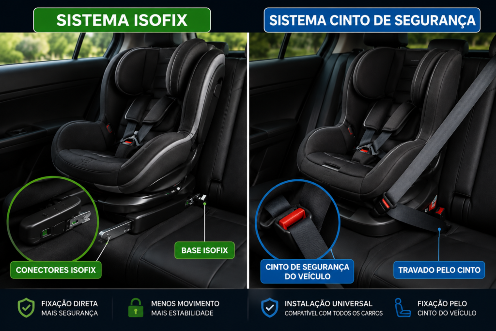 Isofix ou Cinto qual é o melhor?