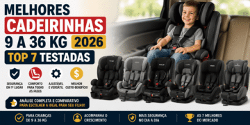 Melhores Cadeirinhas 9 a 36 Kg 2026: Top 7 Testadas