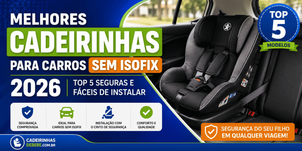 Melhores Cadeirinhas para Carros sem Isofix em 2026: Top 5 Seguras e Fáceis de Instalar