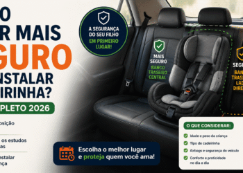 Qual o Lugar Mais Seguro para Instalar a Cadeirinha? Guia Completo 2026