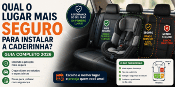 Qual o Lugar Mais Seguro para Instalar a Cadeirinha? Guia Completo 2026