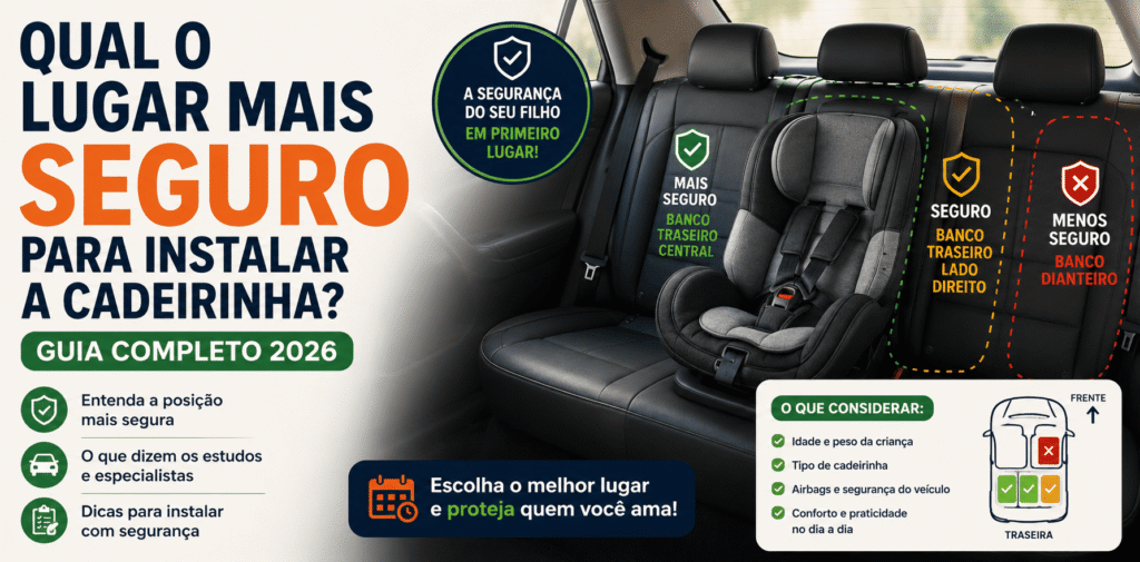 Qual o Lugar Mais Seguro para Instalar a Cadeirinha?