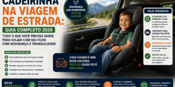 Cadeirinha na Viagem de Estrada: Guia Completo 2026