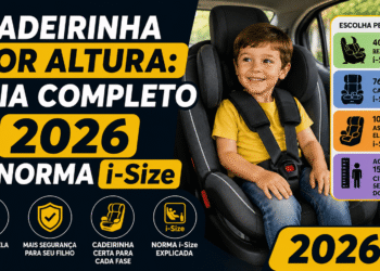 Cadeirinha por Altura: Guia Completo 2026 e Norma i-Size