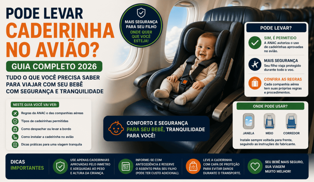 Pode Levar Cadeirinha no Avião?